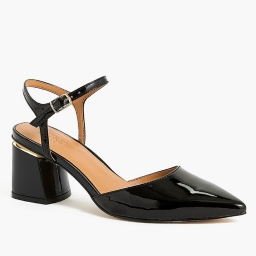 J.Crew Factory Patent Block Heels Sz. 8 NWT